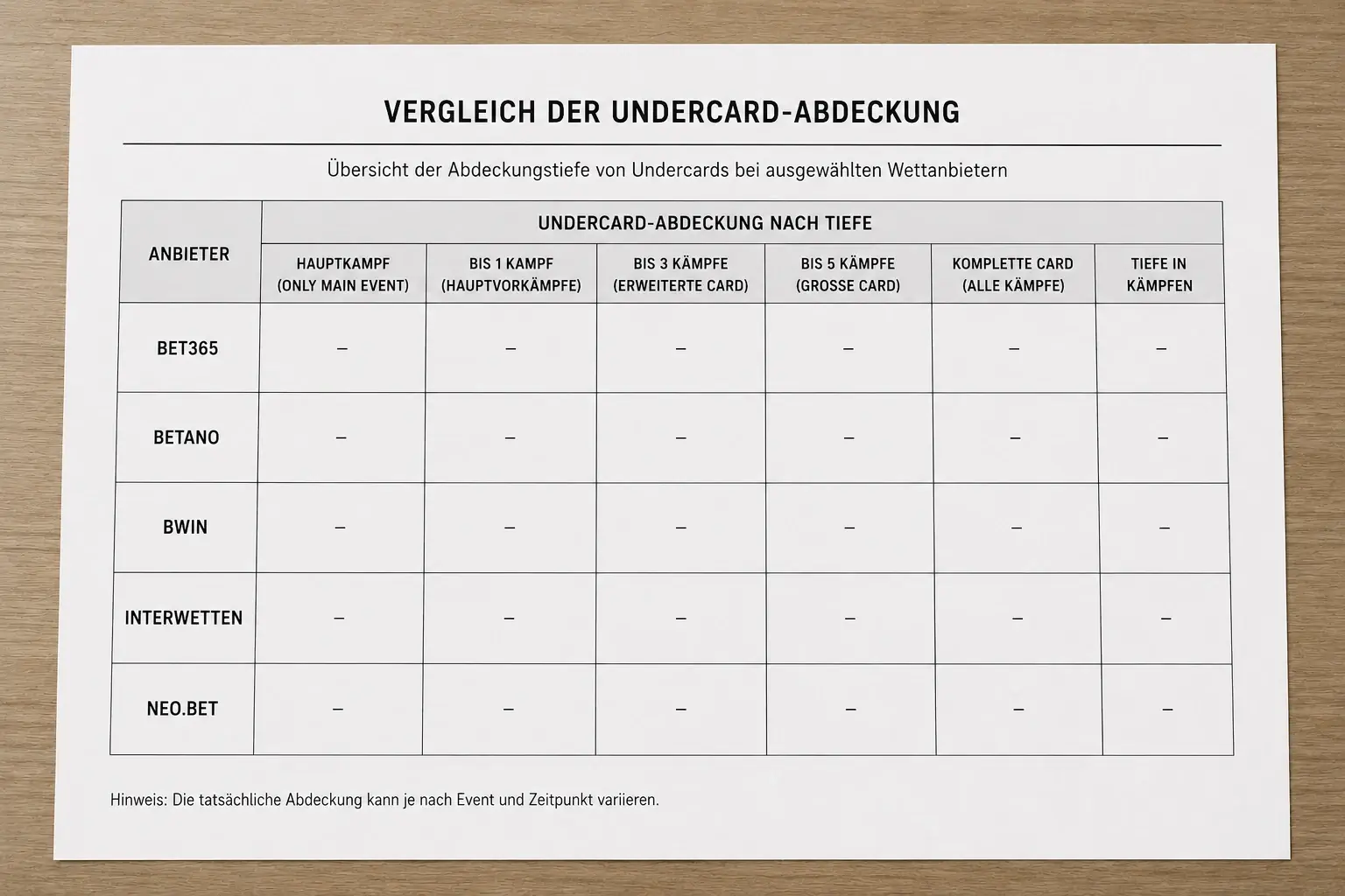 GGL-lizenzierte Anbieter mit bester Undercard-Abdeckung für Boxen Rahmenprogramm-Wetten