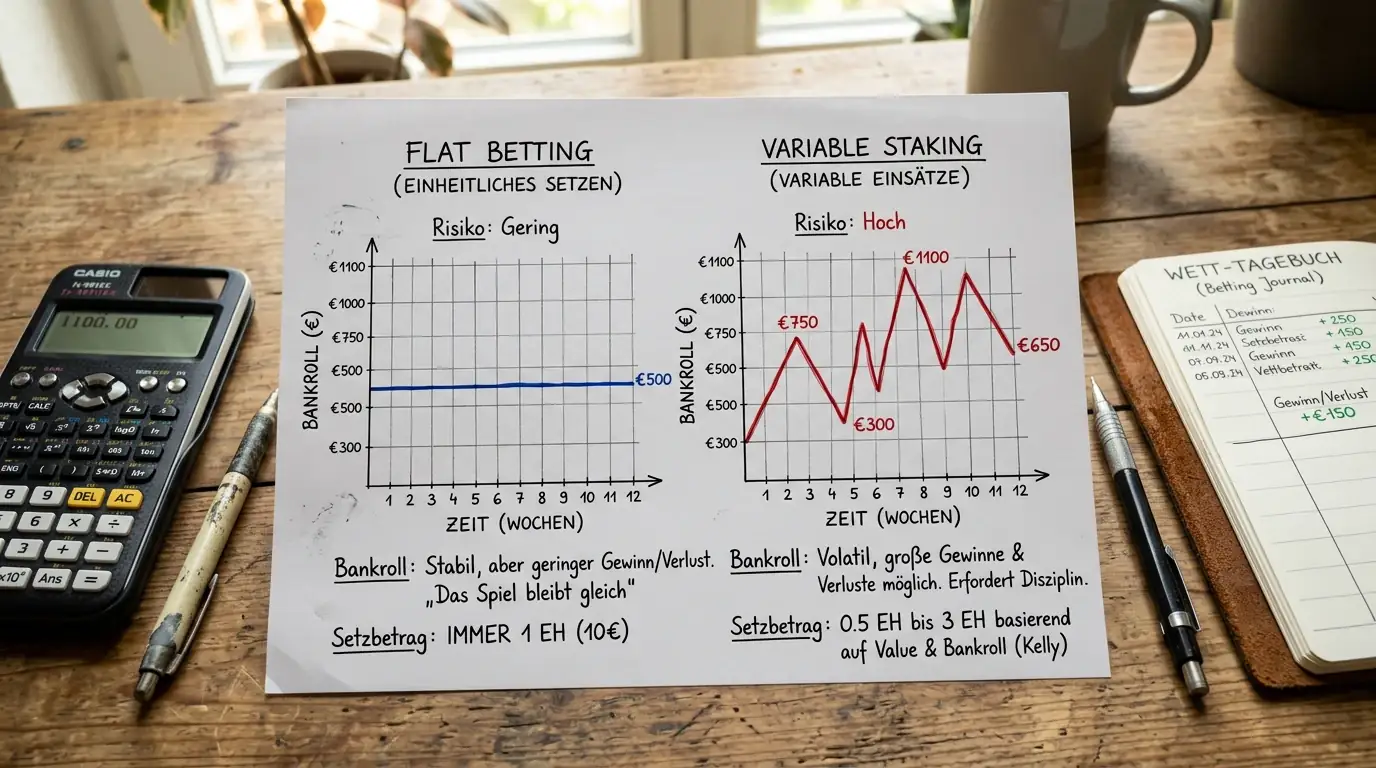 Flat Betting versus variable Einsätze beim Boxwetten – Vergleich der Risikoprofile beider Staking-Methoden