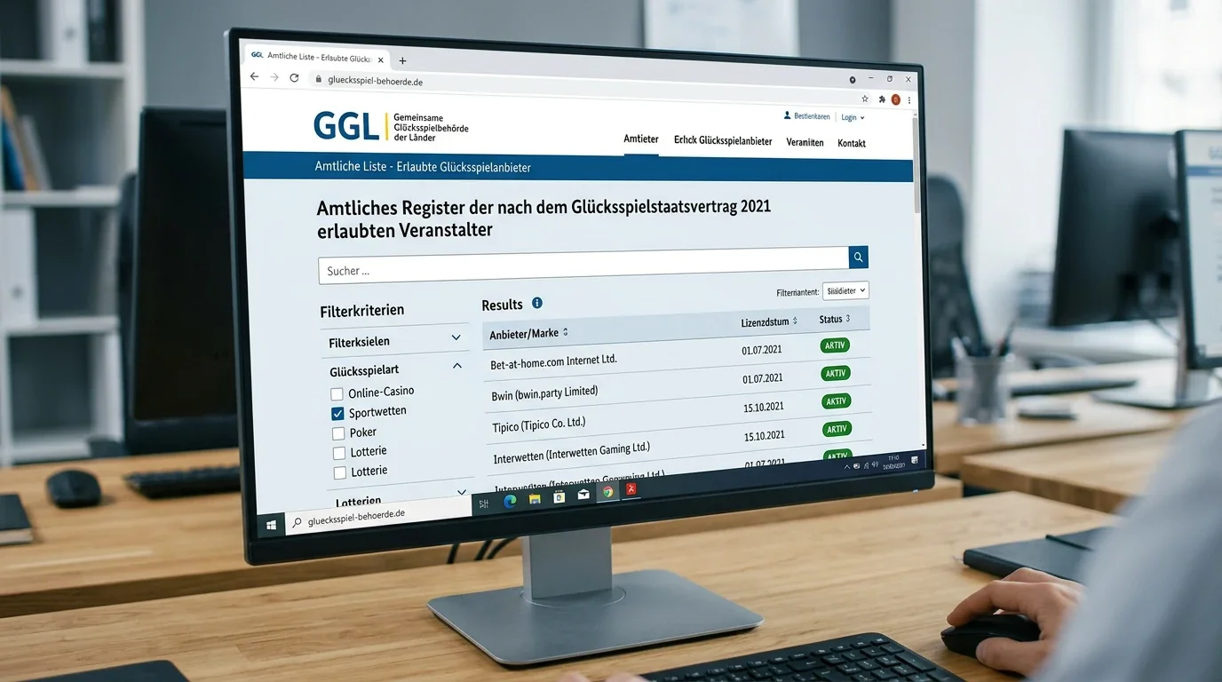 GGL-Lizenzstatus eines Sportwettenanbieters prüfen – Schritt-für-Schritt-Anleitung zur Whitelist-Verifikation