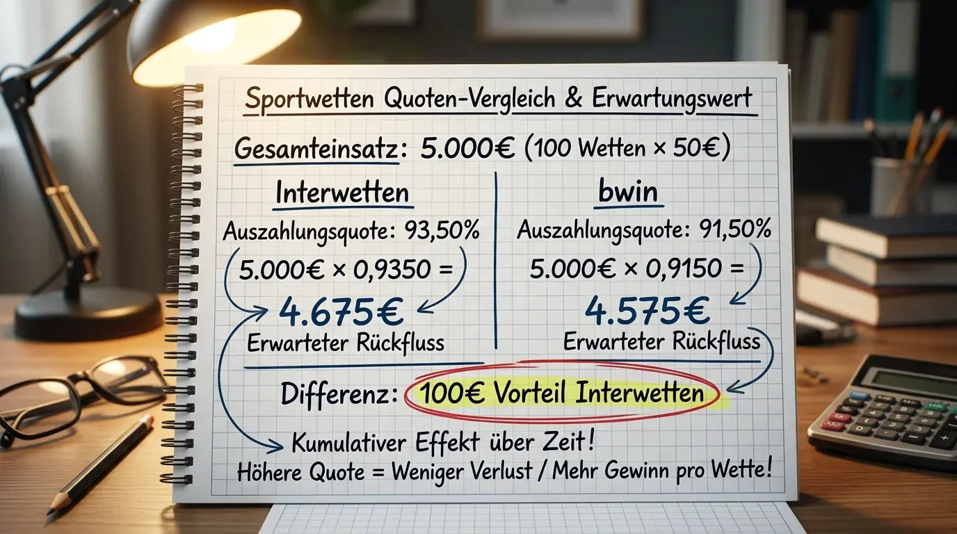 Interwetten Boxwetten Auszahlungsquote 93,50 Prozent – praktische Bedeutung für Wettkapital und langfristige Profitabilität