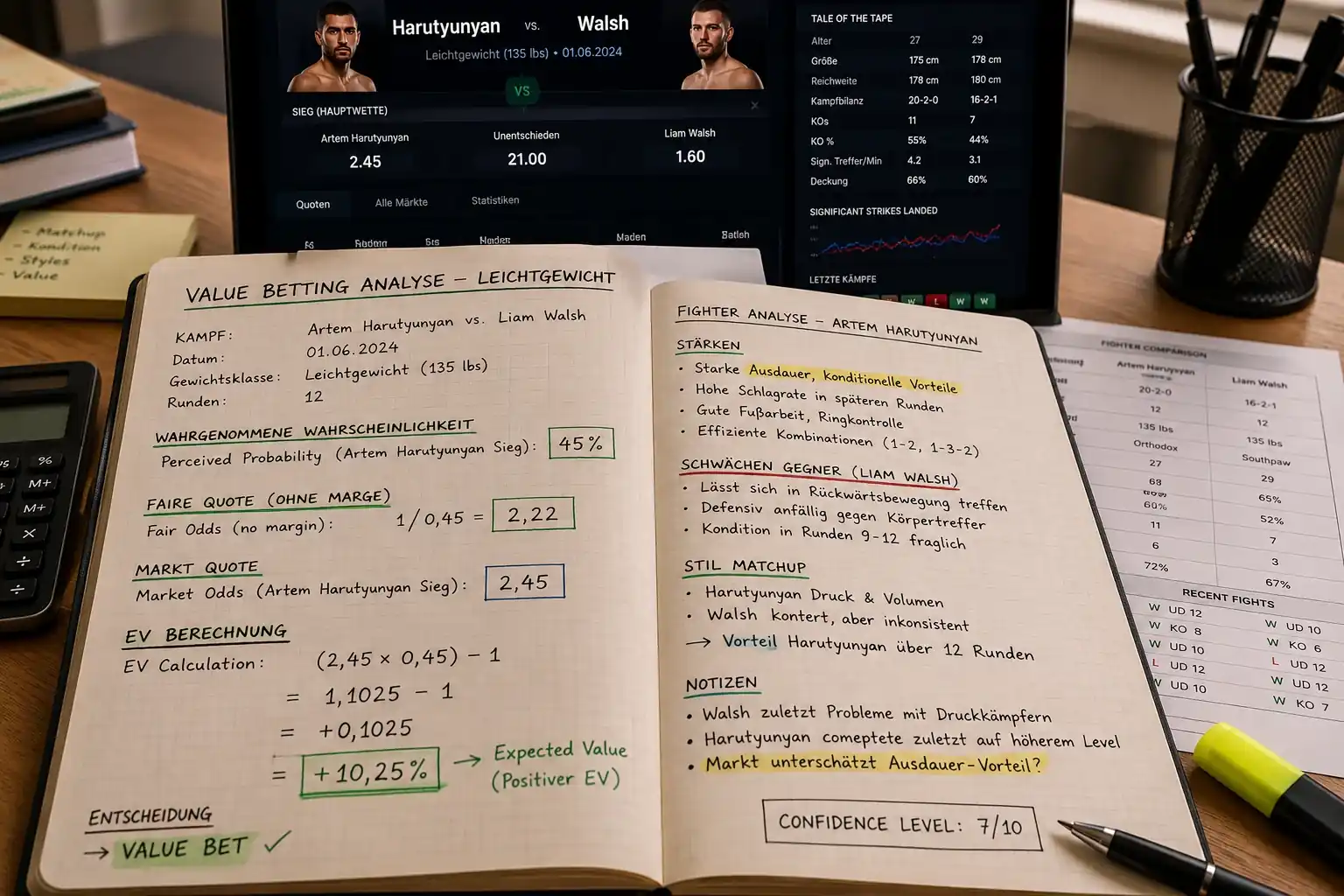 Value-Edge kleinere Gewichtsklassen Boxwetten Marktineffizienz Informationsvorsprung