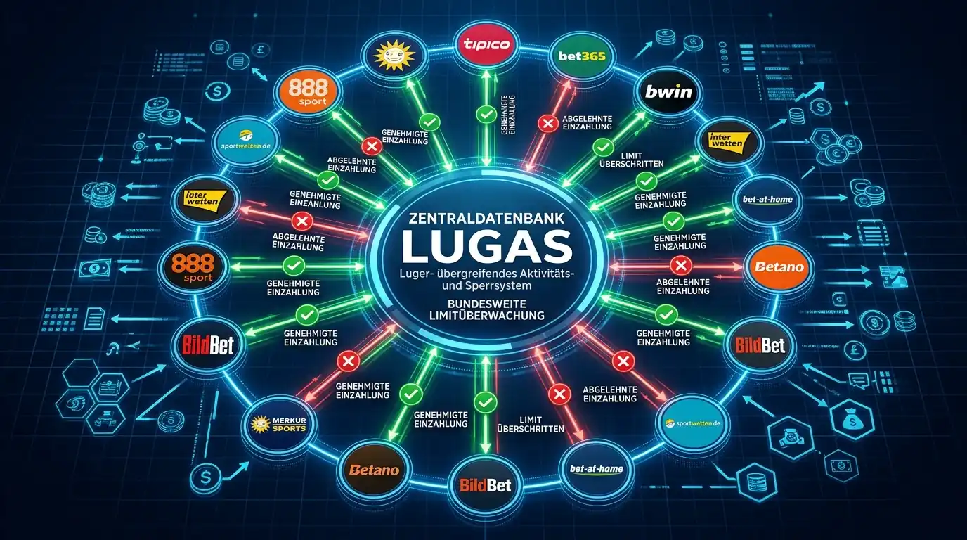 LUGAS Echtzeit-Tracking Einzahlungslimit Sportwetten Deutschland System