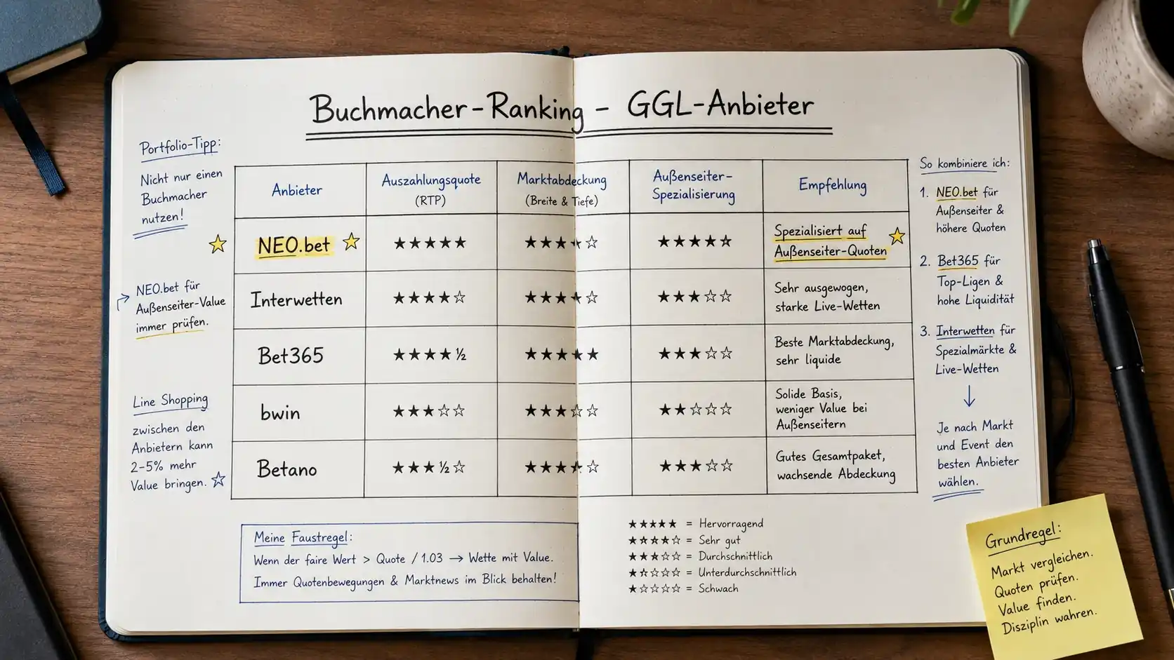 NEO.bet im Buchmacher-Vergleich – Außenseiter-Quotenstärke gegenüber Interwetten, Bet365 und bwin beim Boxen