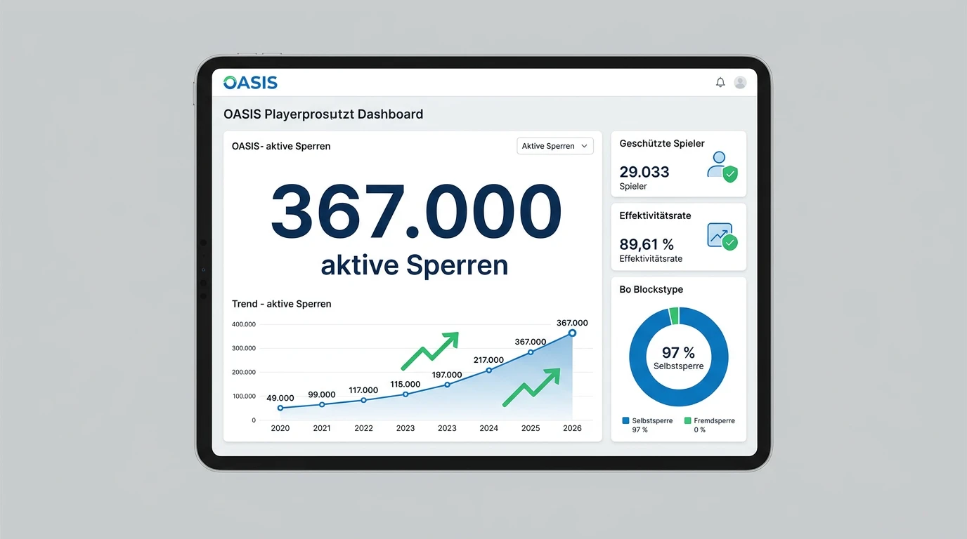 OASIS Schutzwirkung Spielersperre Sportwetten Glücksspielschutz Deutschland 2026